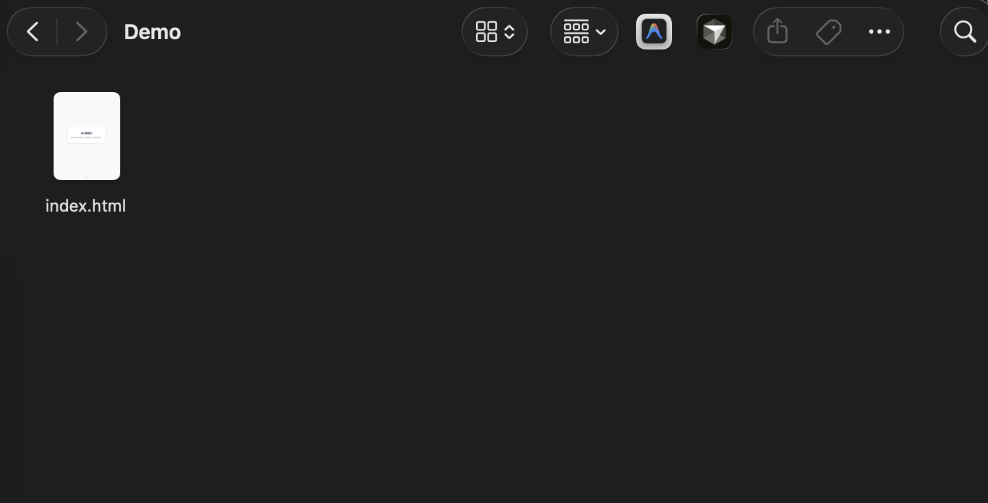 下載完成後資料夾內檔案狀態示意畫面